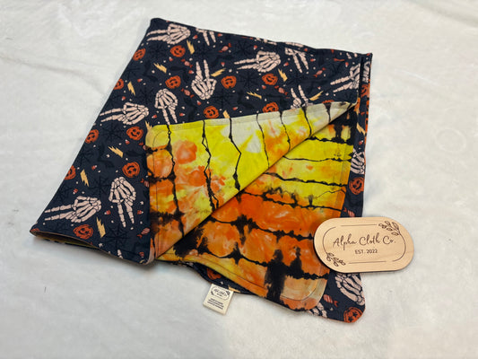 Fright Night/ Spooky Sunset Blanket - Stroller Size