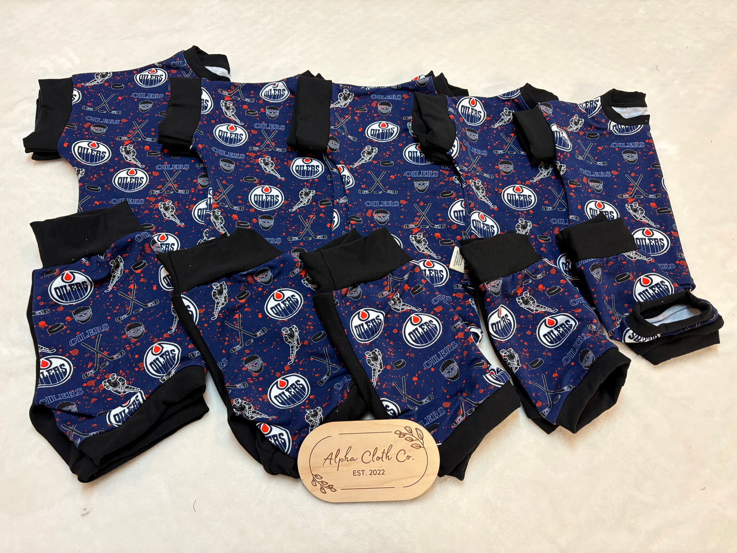 Oilers Biker short set