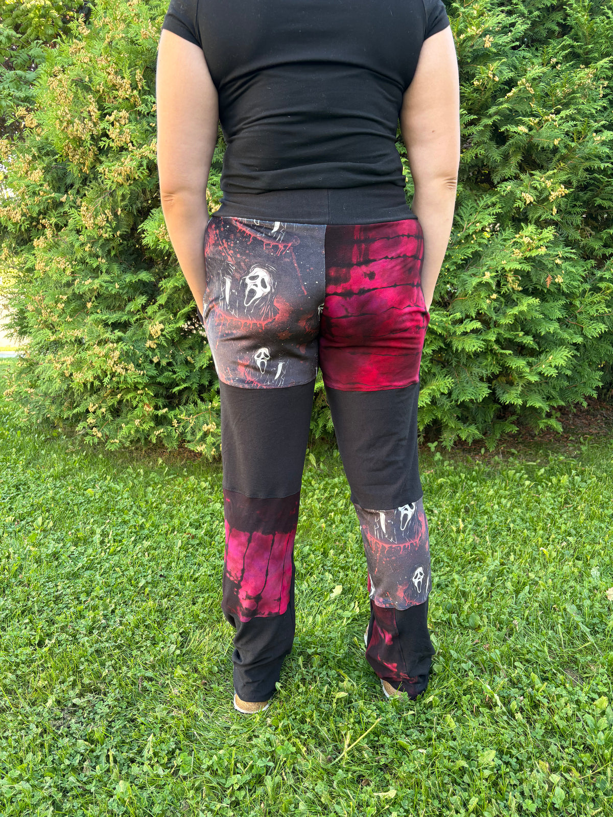 XL Ghostface Patchwork Lounge Pants ( pockets)