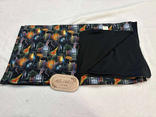 Green Dragons Blanket - Throw Size