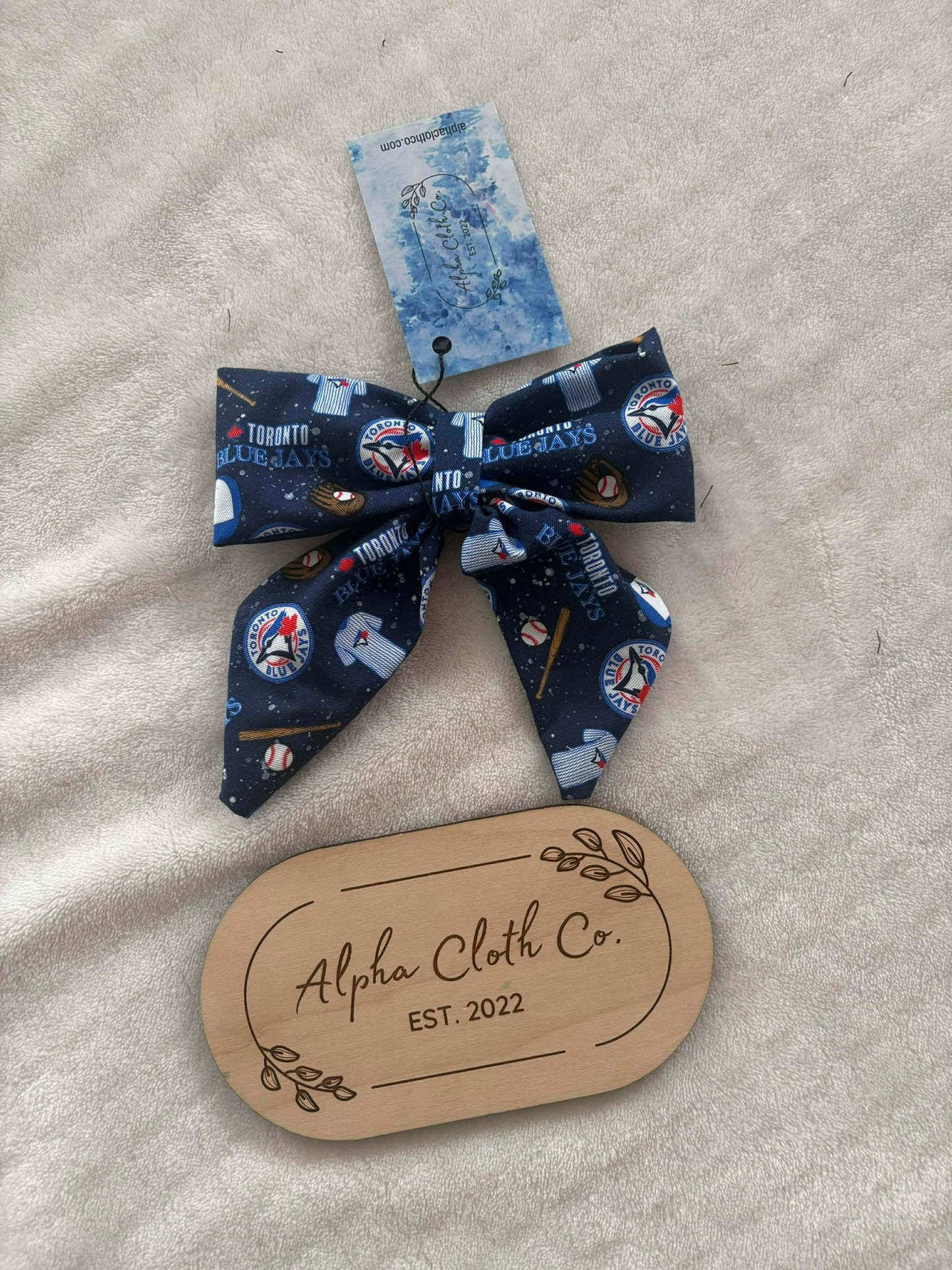 Blue Jays Sailor Bow Large
