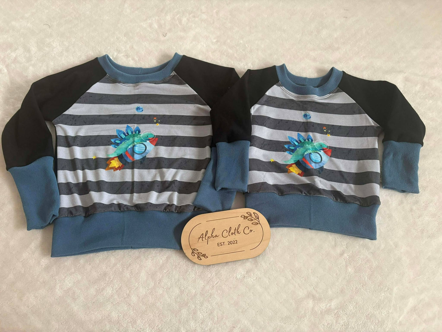 Striped Space Dino Bunnyhug