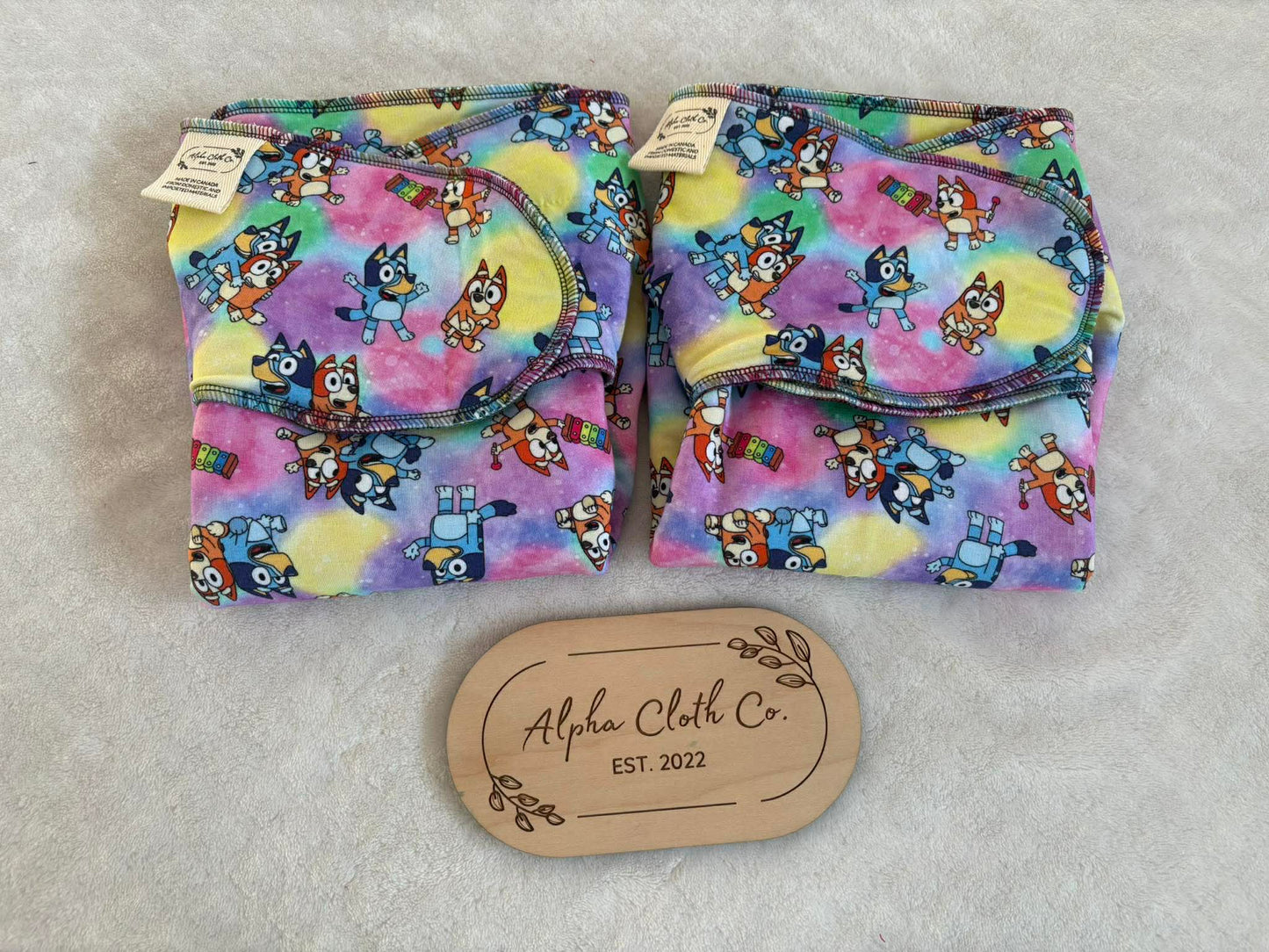 Rainbow Bluey Preflat