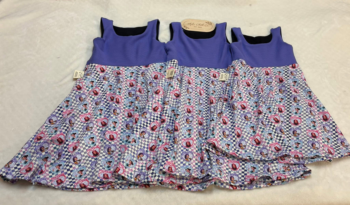 Checkered kpop Tank dress