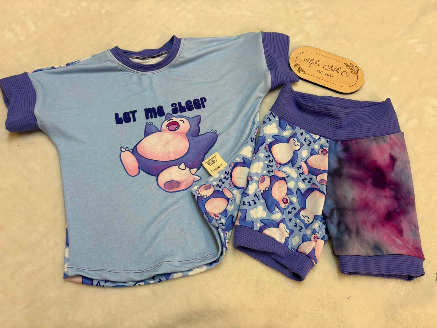 3-6Y Snorlax Panel Biker set
