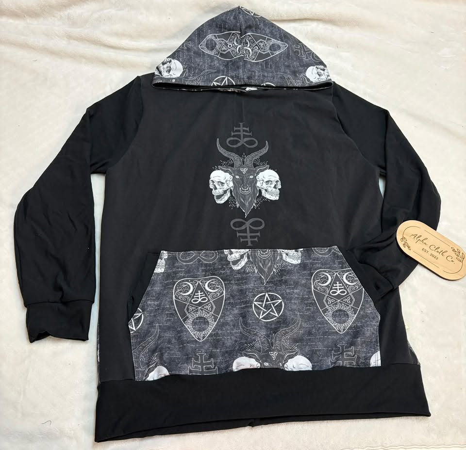 Large Baphomet Unisex Kanga Hoodie