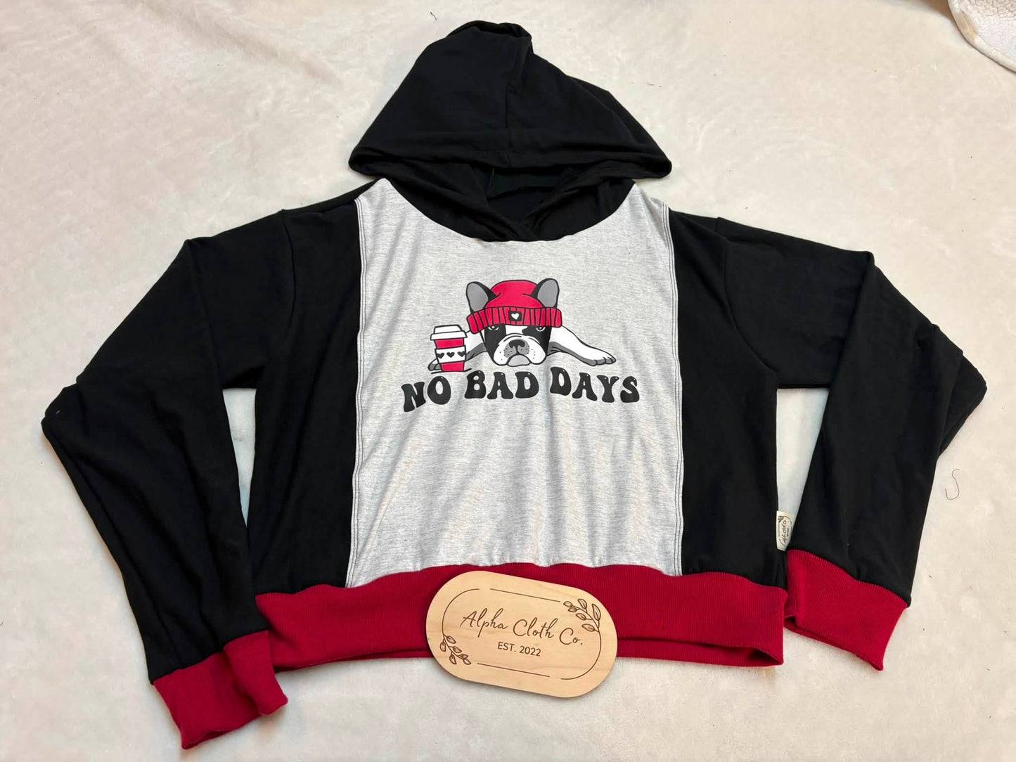 Small Bad Days Crop Hoodie