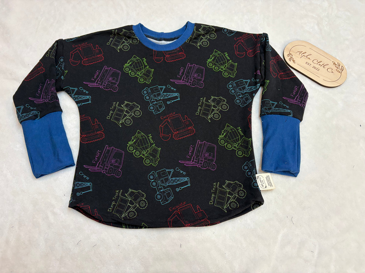 3-6Y Construction Dolman