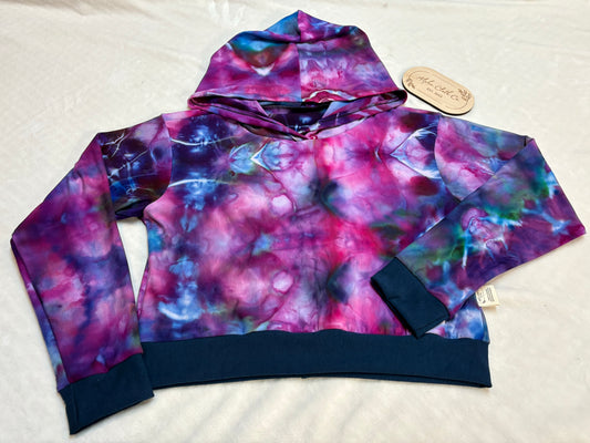 Violet Venom Crop Hoodie