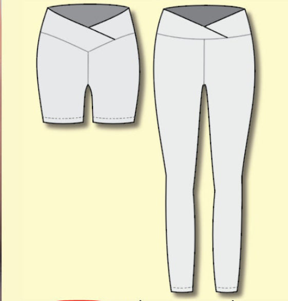 MTO Everyday Women - Cross Over Waist Shorts/Leggings