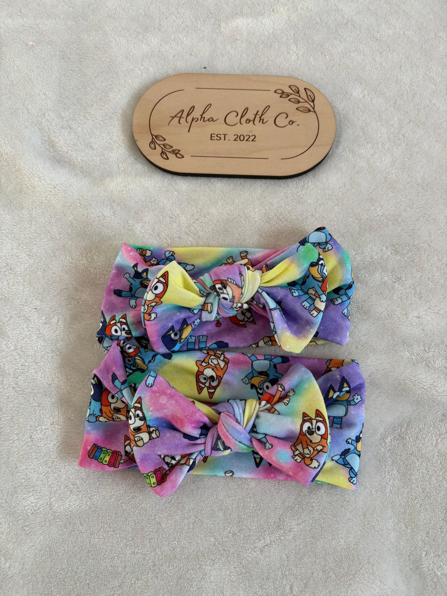 Rainbow Bluey Toddler Headband
