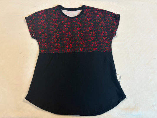 ADULT SM Red skeleton Dolman
