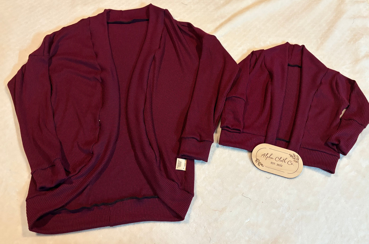 1-3 Cranberry cardigan