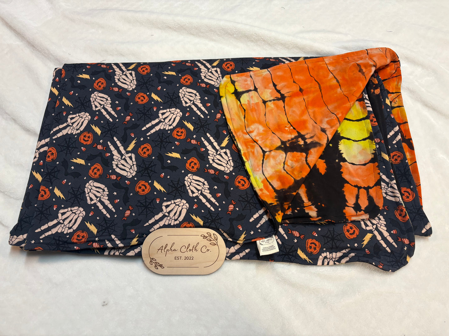 Fright Night/ Spooky Sunset Blanket - Throw Size