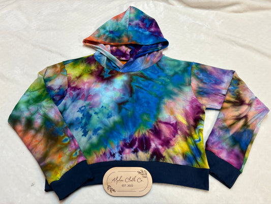 XL Rainbow Reverie Crop Hoodie