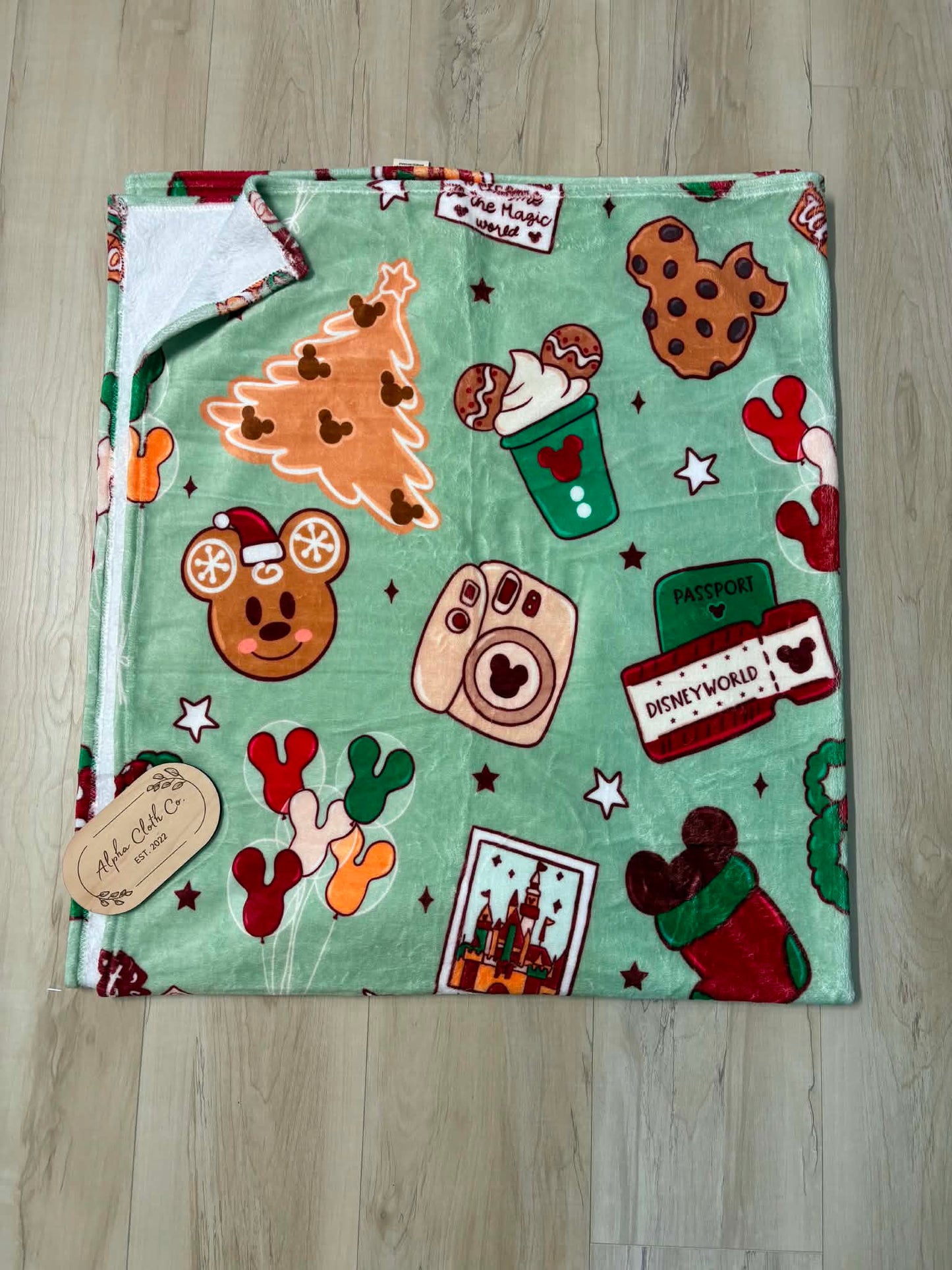 Disney Christmas 50x60 MINKY blanket