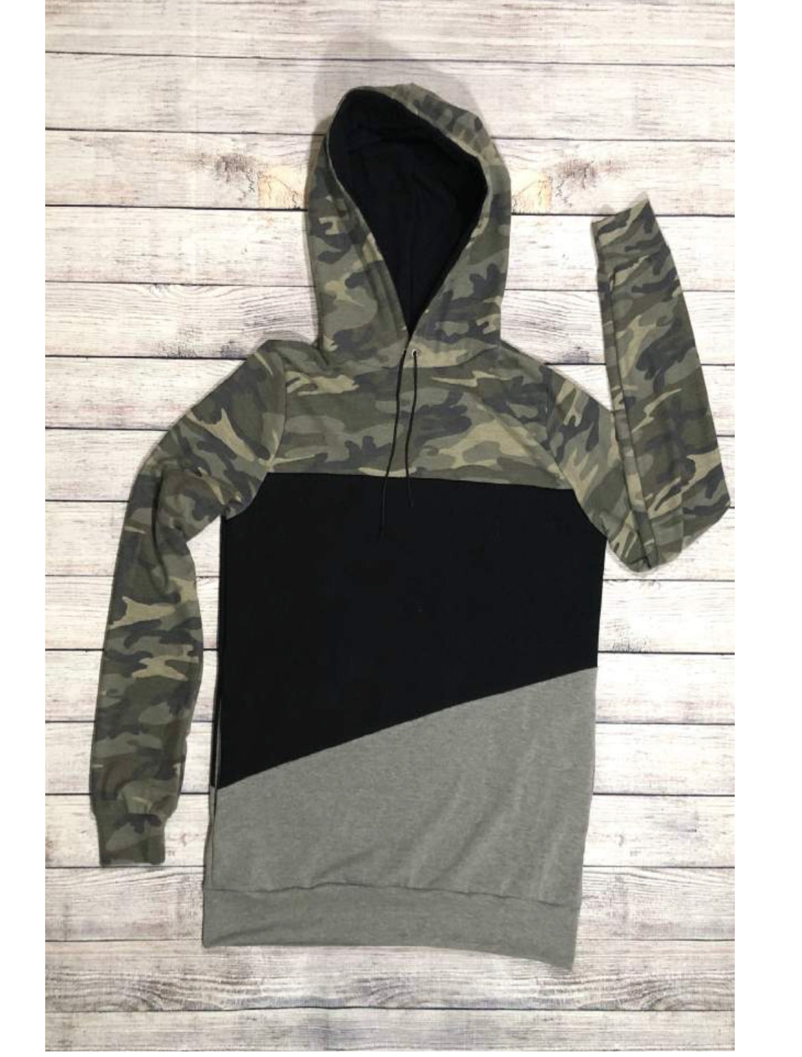 MTO Everyday Men - Men's Hooded Colourblocked Top