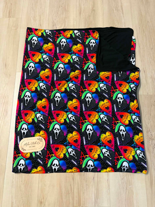 Rainbow Ghostface Planchette throw