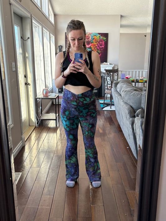 Custom Crossover Waist Bell Bottoms