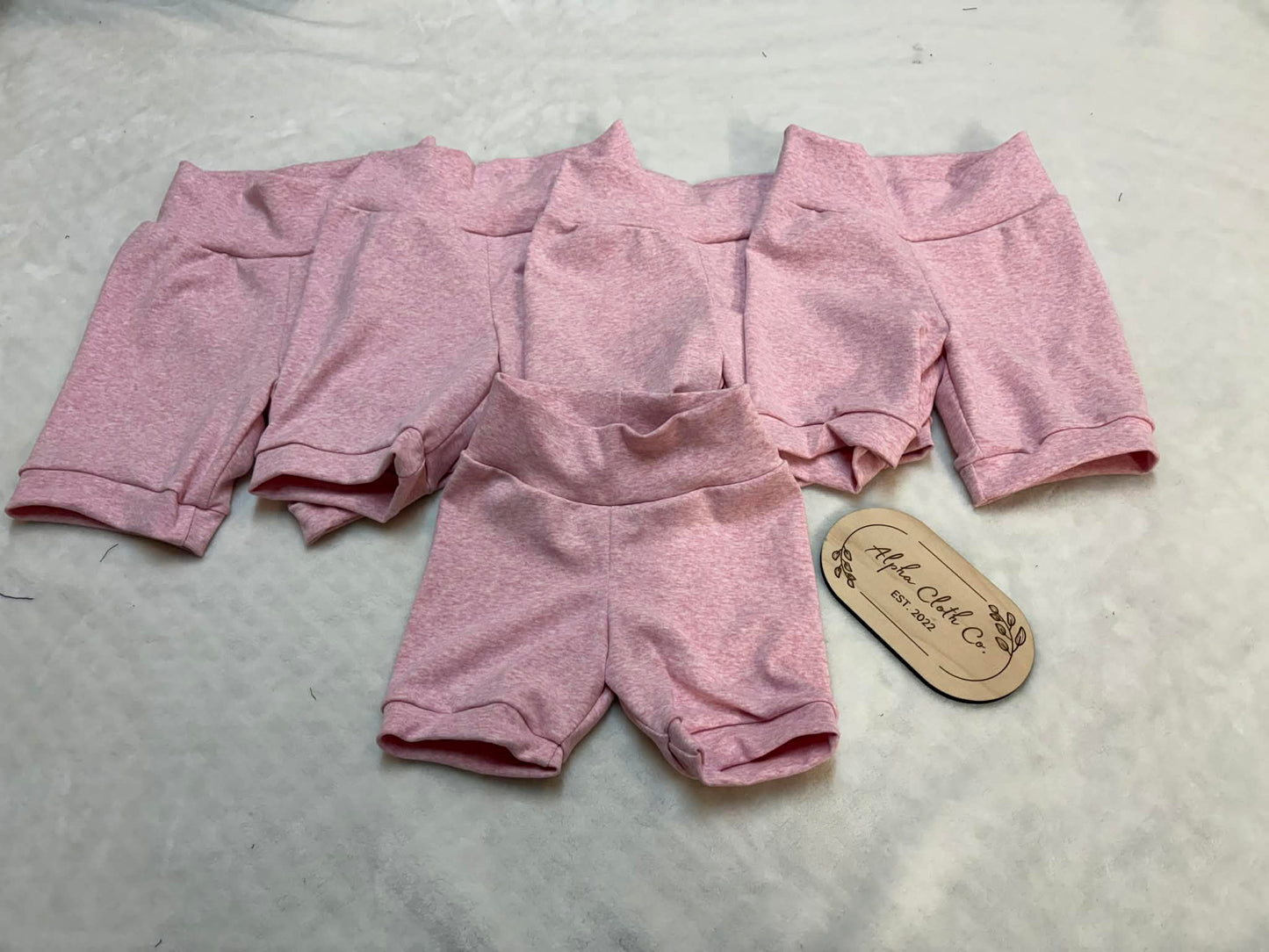 Heathered Cotton Spandex Shorts
