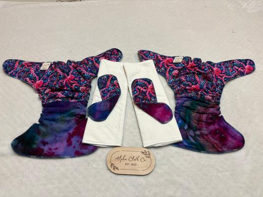 Ink Wave/ Tidal Burst SPLIT Traditional Fitted