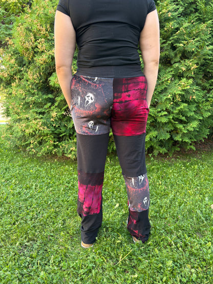 XL Ghostface Patchwork Lounge Pants ( pockets)