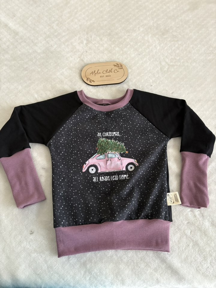 3-6Y christmas Car Bunnyhug