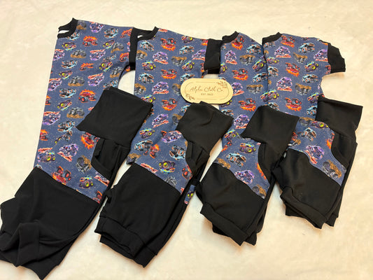 Monster truck kanga short set