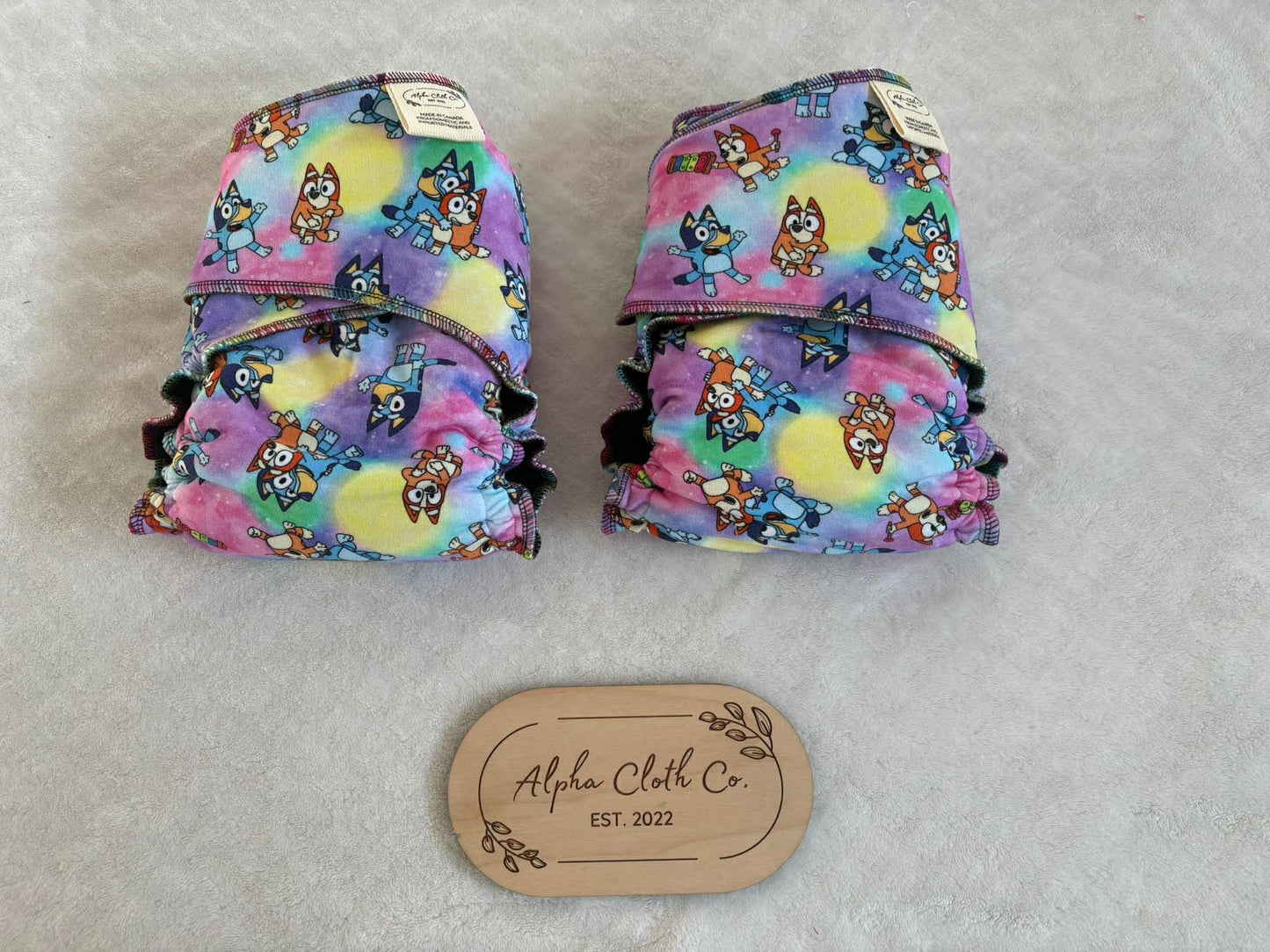 Rainbow Bluey Fitted