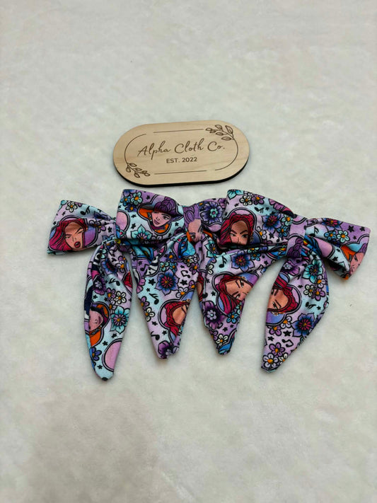 Kpop Floral Sailor Bow