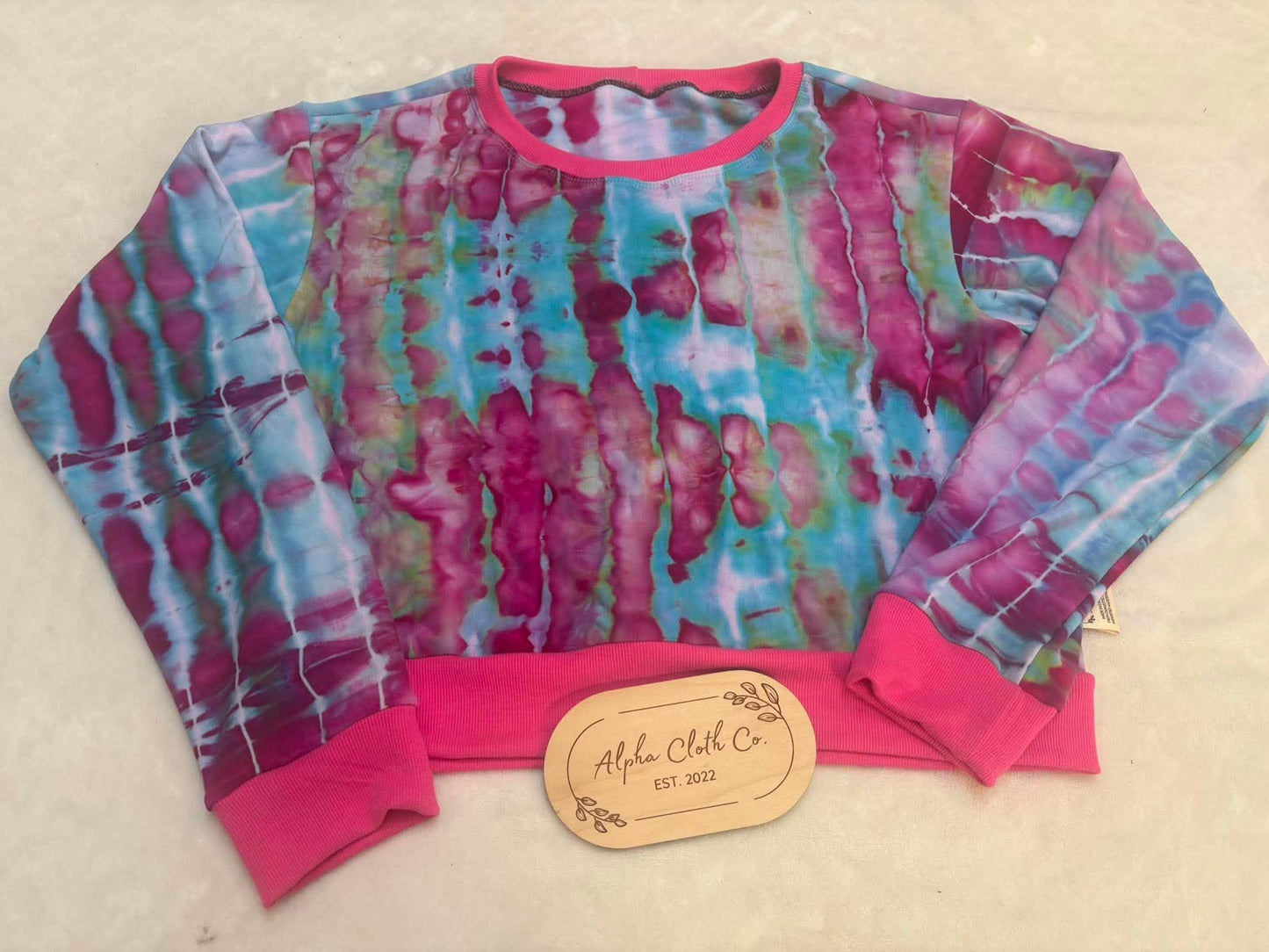 Large Berry Breeze Crop Sweater - Crew