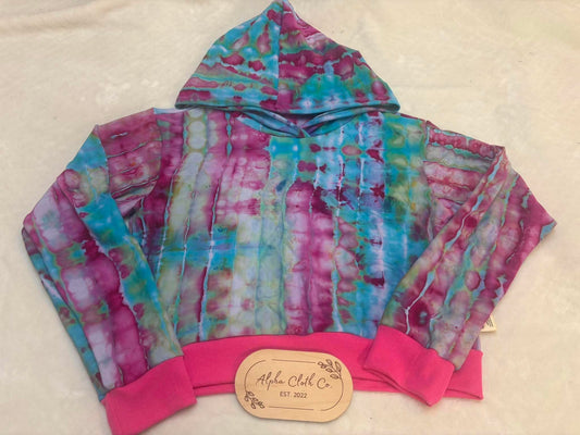 Med Berry Breeze Crop Sweater