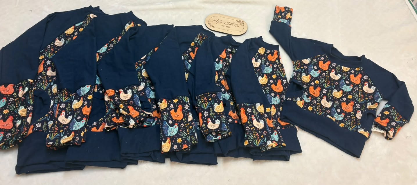 Chickens Crew Bunnyhug (pockets)
