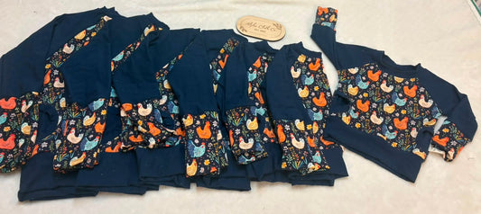Chickens Crew Bunnyhug (pockets)