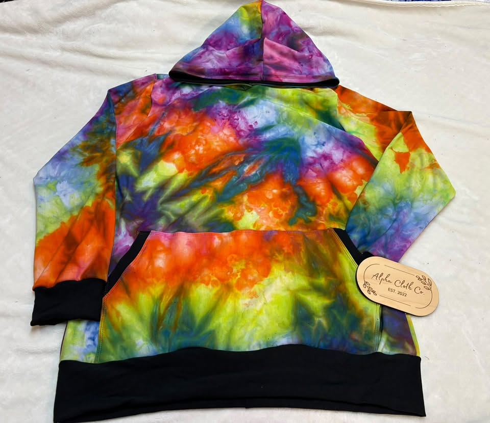XL Rainbow Unisex Kanga Hoodie