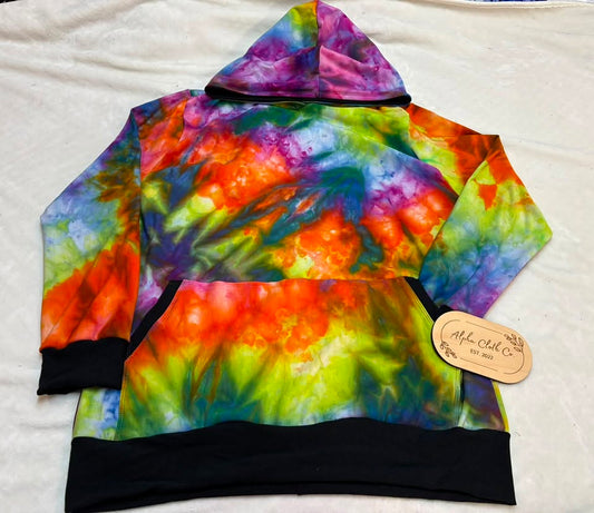 XL Rainbow Unisex Kanga Hoodie