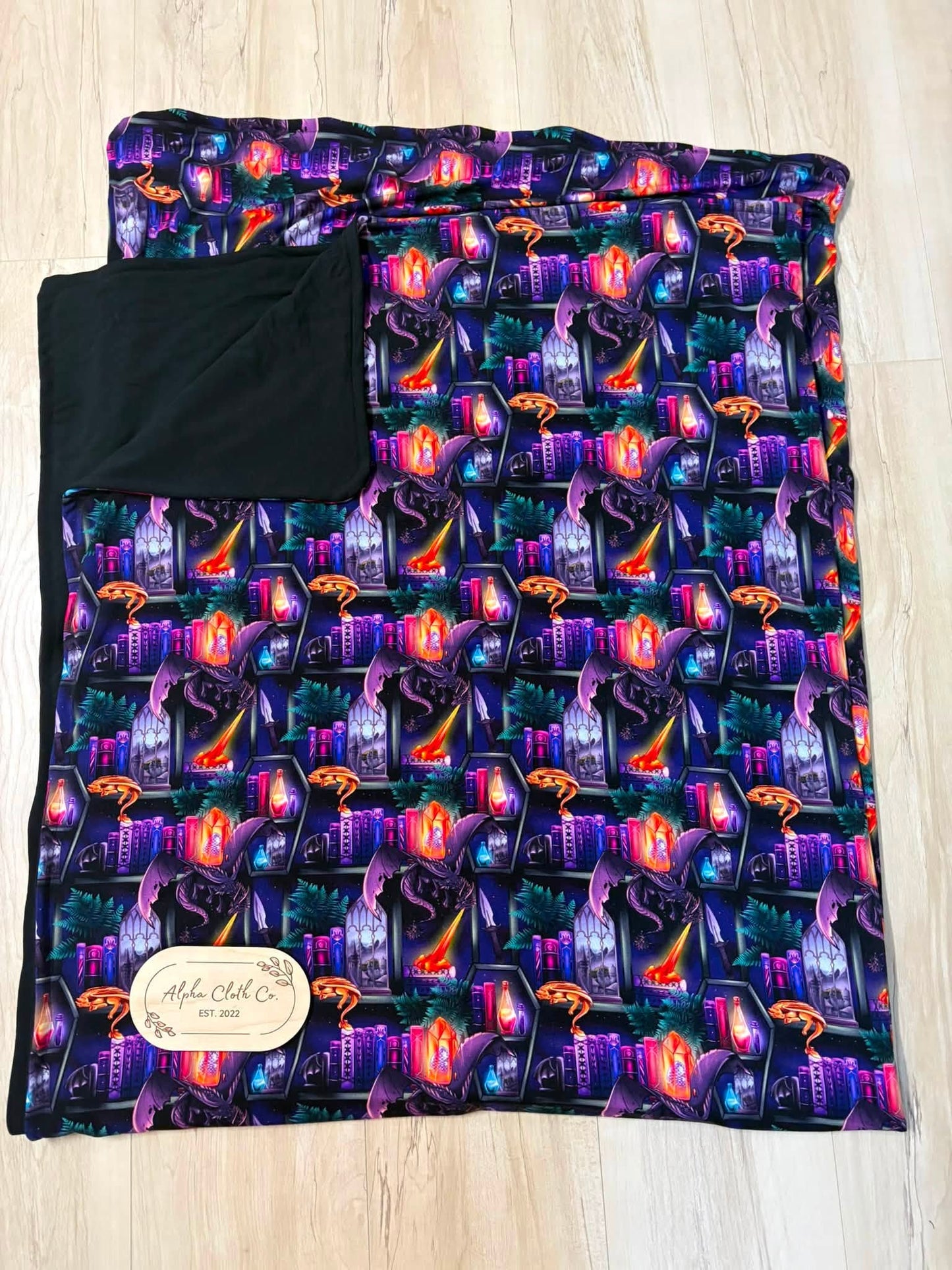 Purple Dragons throw