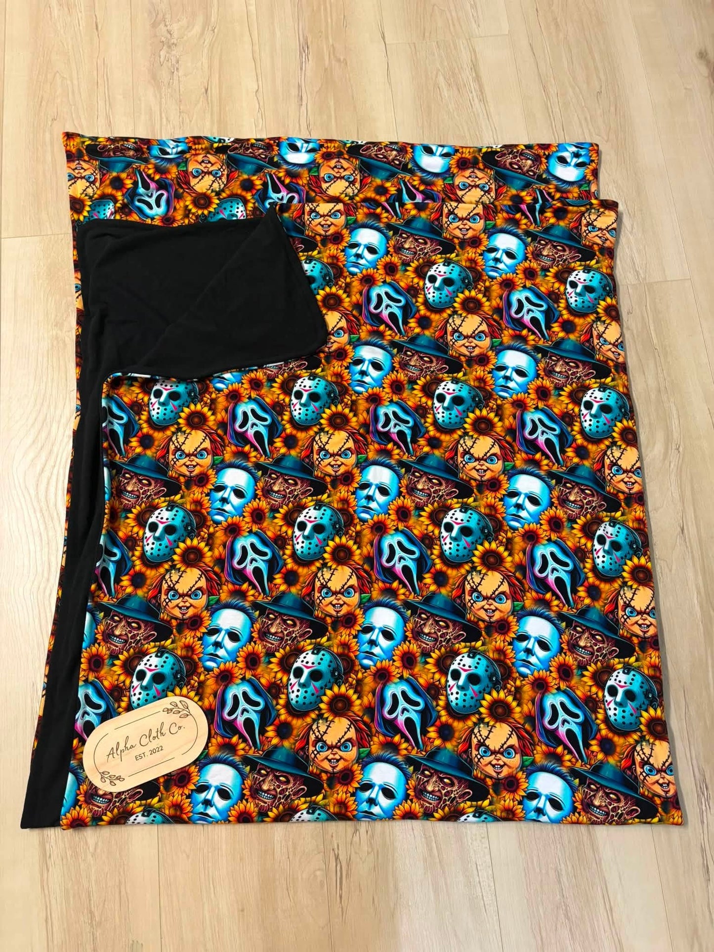 Sunflower Horror throw