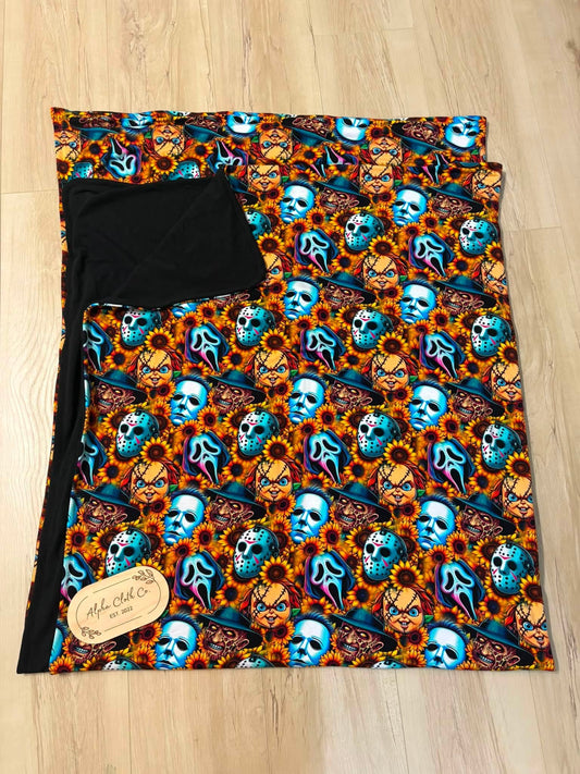 Sunflower Horror throw