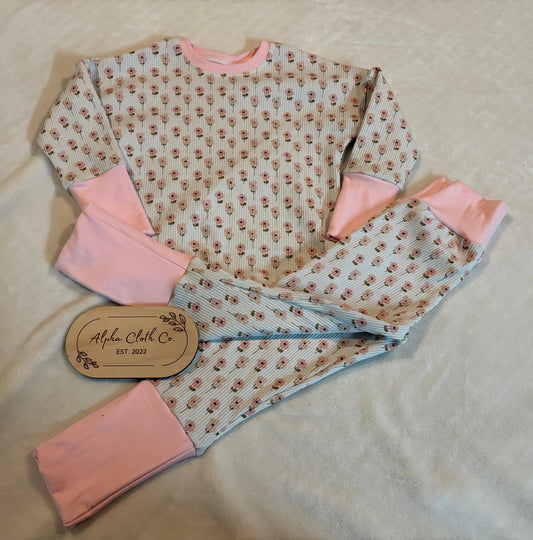 1-3 Pink floral Set