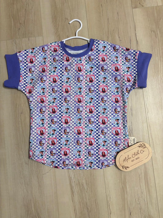 6-9Y Kpop Checkered Dolman