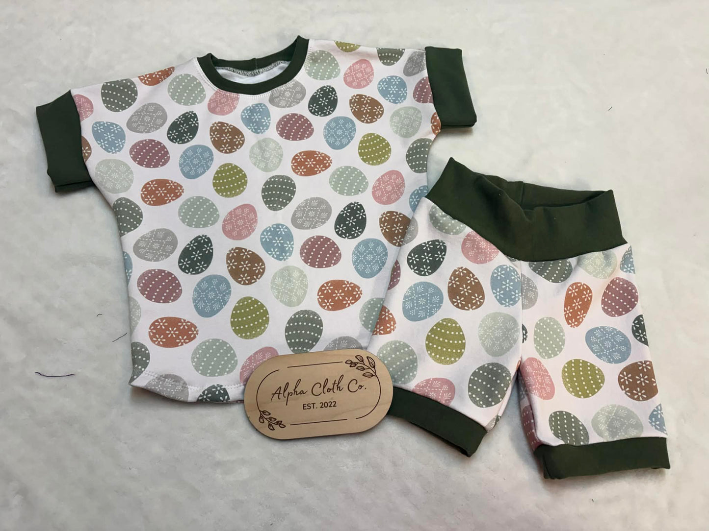 3-6Y Easter Egg Shorts Set