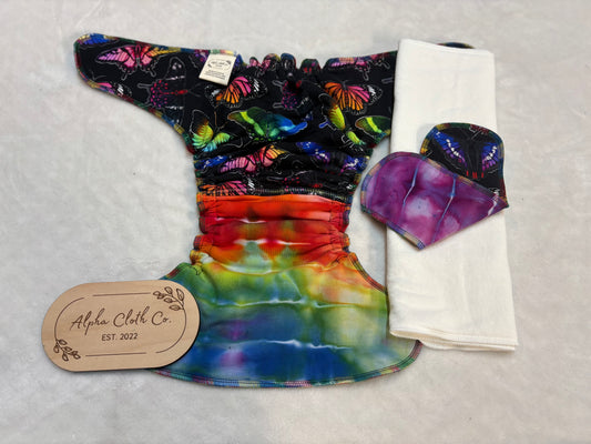 Petal Riot/ Solar Melt SPLIT Traditional Fitted