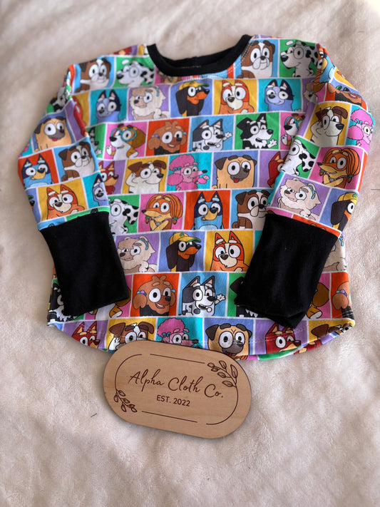 1-3Y Block Bluey Dolman