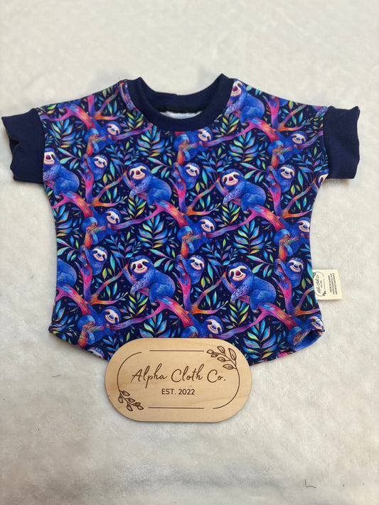 3-12M Cosmic Sloths Dolman T-Shirt