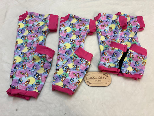 Rainbow Bluey Biker set