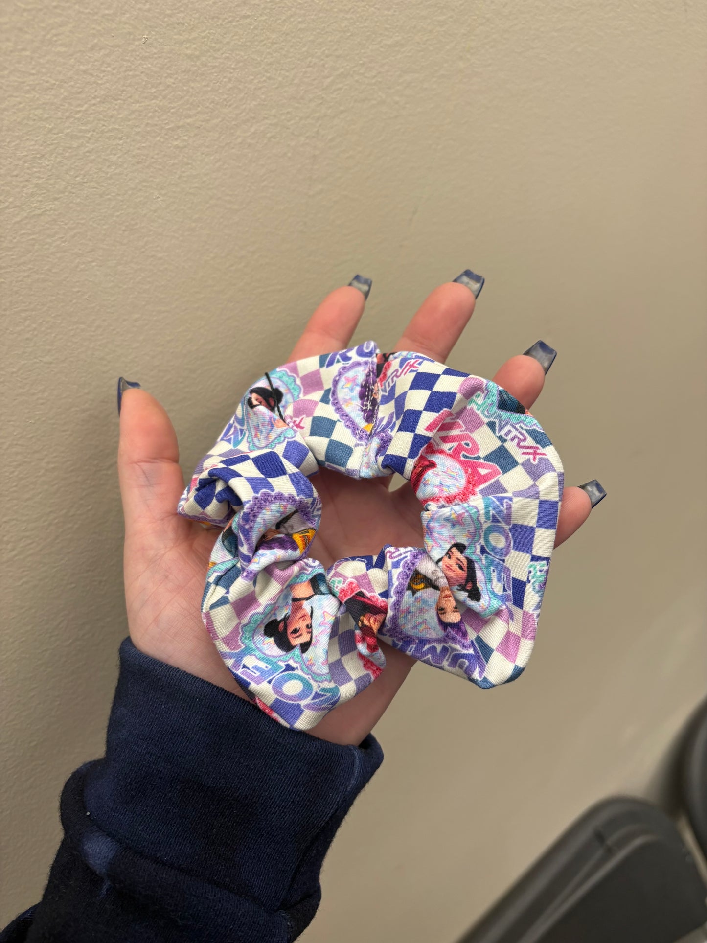 Checkered KPop Scrunchie