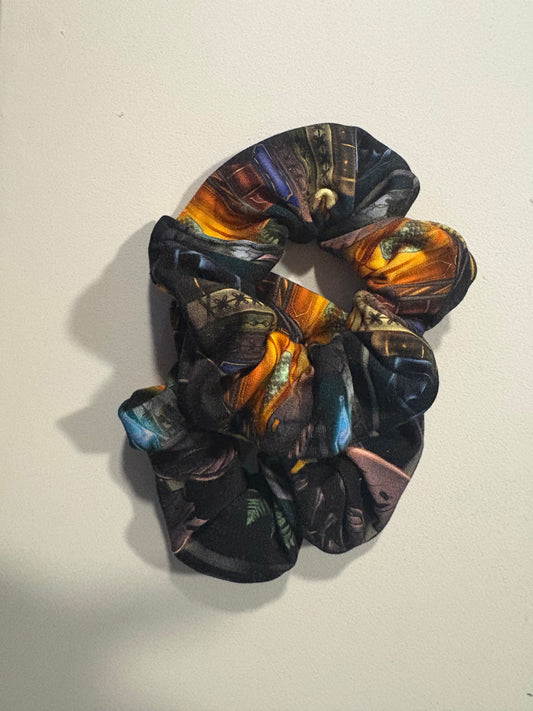 Green Dragons Scrunchie