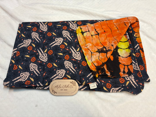 Fright Night/ Spooky Sunset Blanket - Throw Size