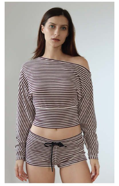 Custom Cold Shoulder Crop